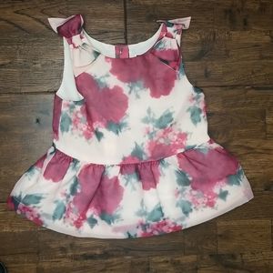 Girls Janie and Jack Peplum Top Size 4